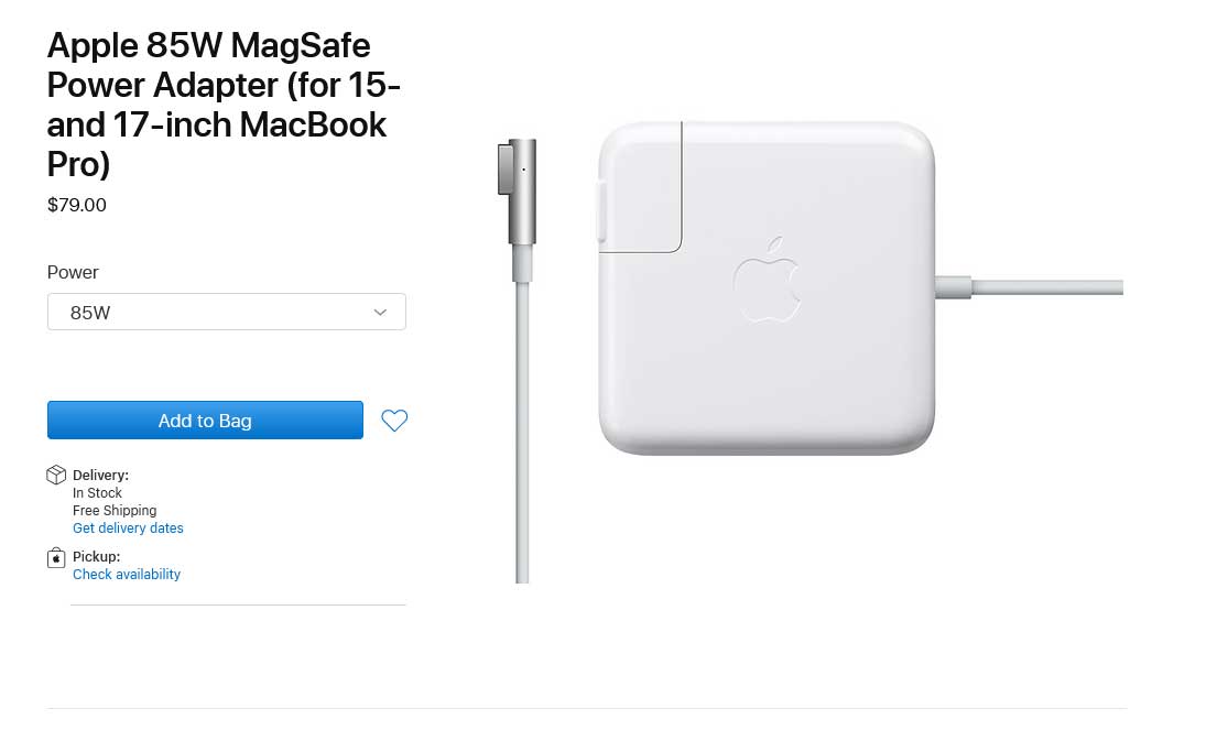 شارژر لپ تاپ اپل 85 وات Apple Magsafe1