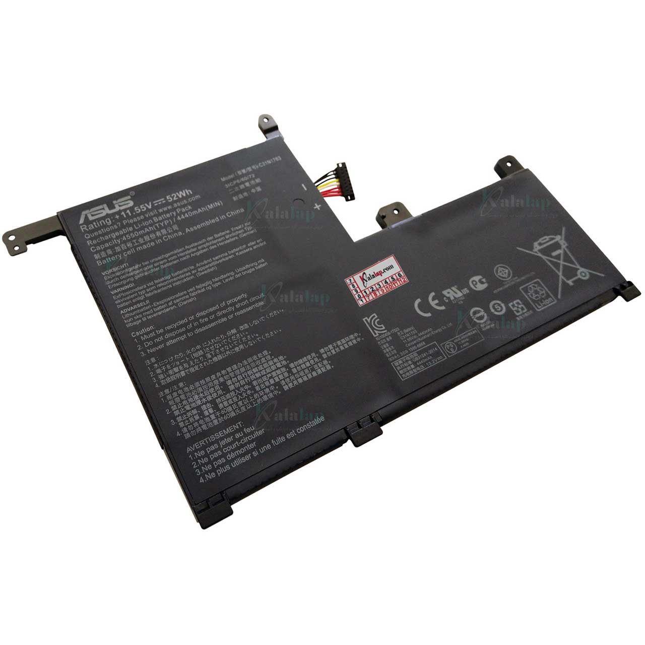 باتری لپ تاپ ایسوس ZenBook UX561 Q505 Q525 C31N1703 باتری لپ تاپ ایسوس ZenBook UX561 Q505 Q525 C31N1703