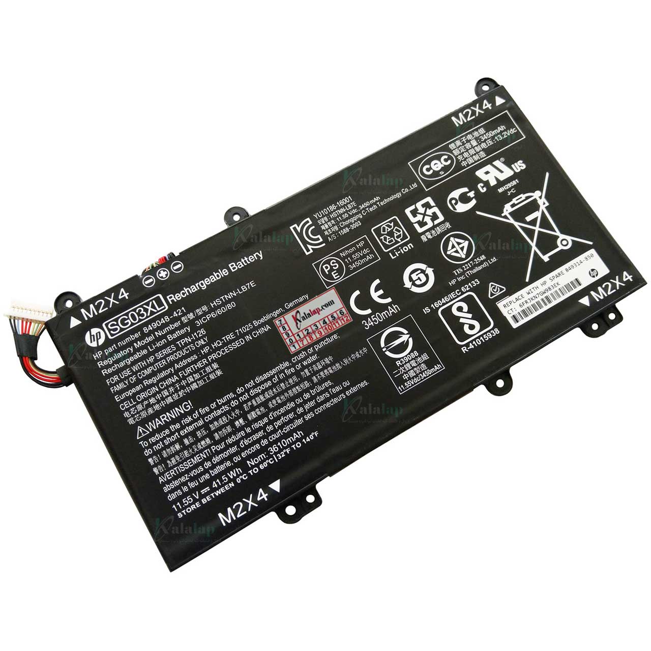 باتری اورجینال لپ تاپ اچ پی HP Envy 17 SG03XL باتری لپ تاپ اچ پی HP Envy 17 SG03XL اورجینال